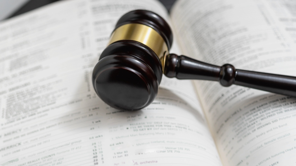 Judge's Gavel and Law Book