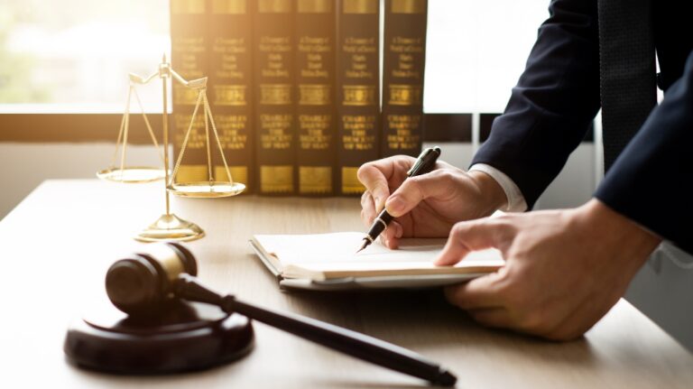 The lawyer is meticulously examining the judicial documents_s